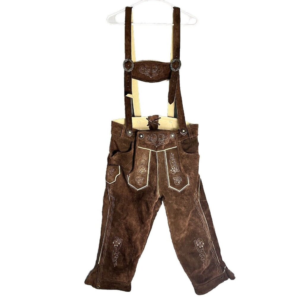 EDELNICE Oktoberfest Trouser Pant Bavarian German Costume Embroidered Size 44